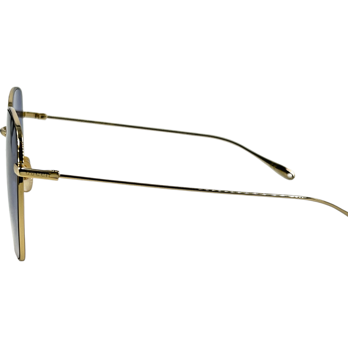 NEW GUCCI SUNGLASSES WITH EARRINGS GOLD BLUE WOMEN EYEWEAR GUCCI GG1031S 004 Sunglasses Gucci GG1031S-008 GG1031S Woman | Free Shipping  main image 2
