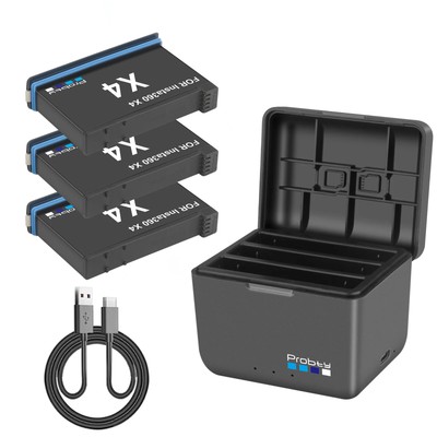 High Capacity Battery for Insta360 X4 Battery+Fast Charging Case Storage Box