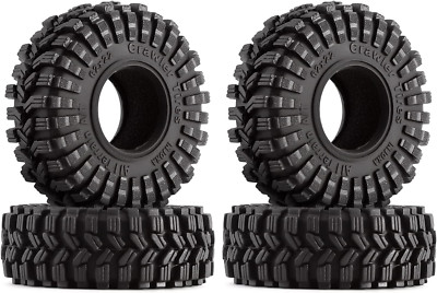 INJORA 1.0 Tires All Terrain S5 Super Soft Sticky Tires for 1/18 TRX4M 1/24 RC C
