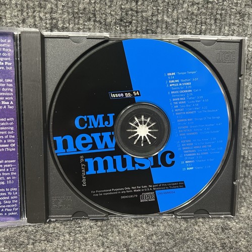 February 1998 CMJ New Music Monthly Volume 54 Promotional CD In EUC - Picture 4 of 6