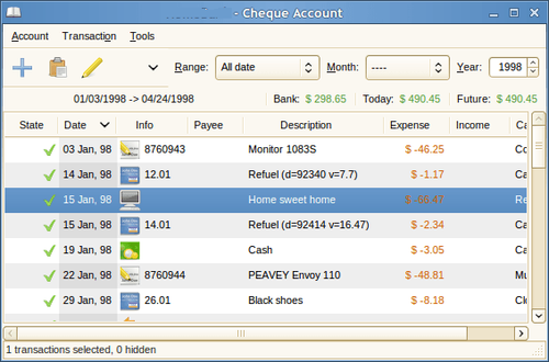 MONEY MANAGER - ACCOUNTANCY PERSONAL FINANCE SOFTWARE - WINDOWS - 第 2/3 張圖片