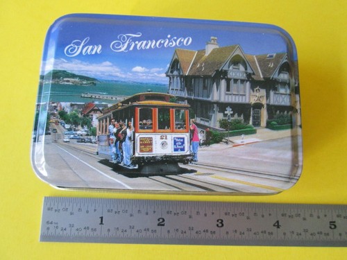 San Francisco Souvenir Cable Car Playing CARD DECK w/Collectible Tin Box - Picture 3 of 3