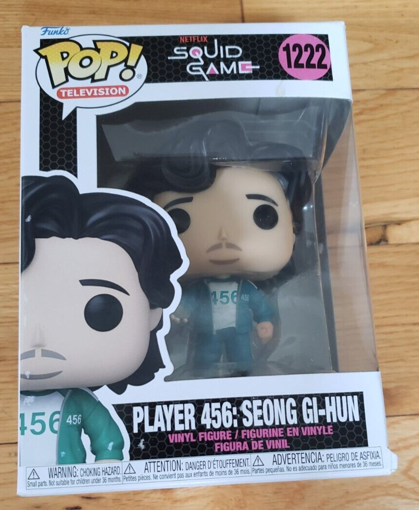 Funko Pop! Tv #1222 Netflix Squid Game Player 456: Seong Gi-Hun Vinyl Figure Nib