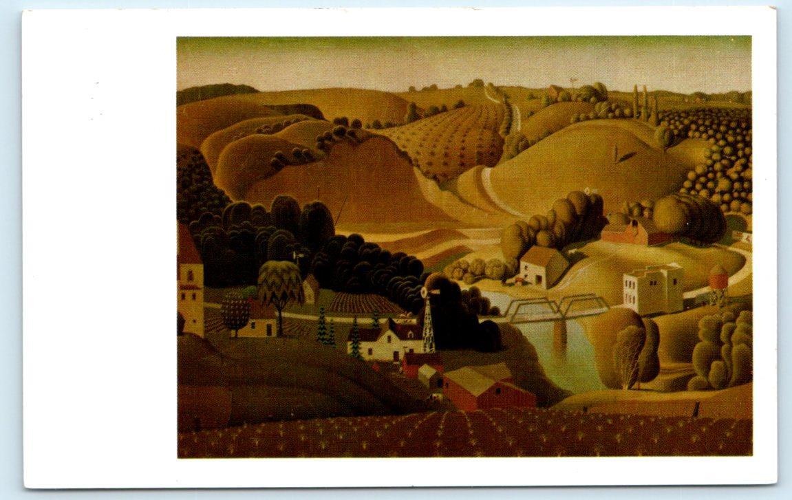Grant Wood Painting STONE CITY, IOWA IA ~ Joslyn Art Museum Omaha
