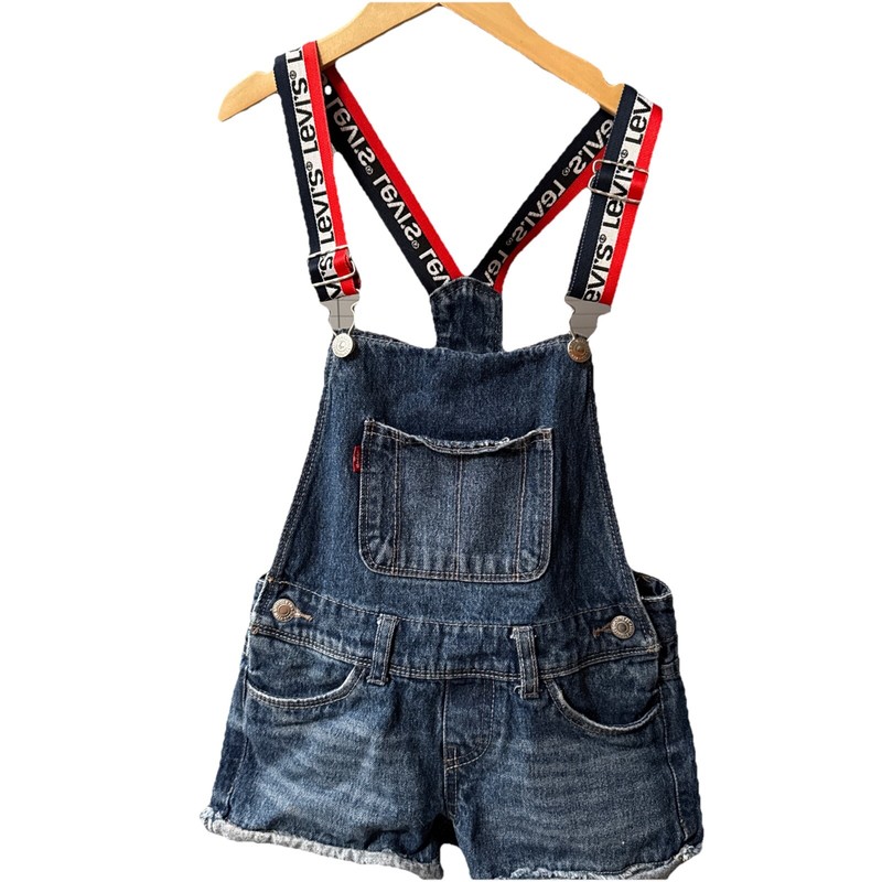 Levis Jeans Overalls Shortall Blue Youth  Regular 7 Years Cut offs Patriotic