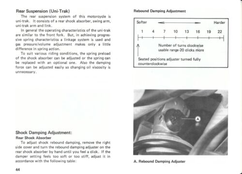 1988 Kawasaki KDX200-C3 factory owners manual 64 pages - OEM -USED - Picture 3 of 6