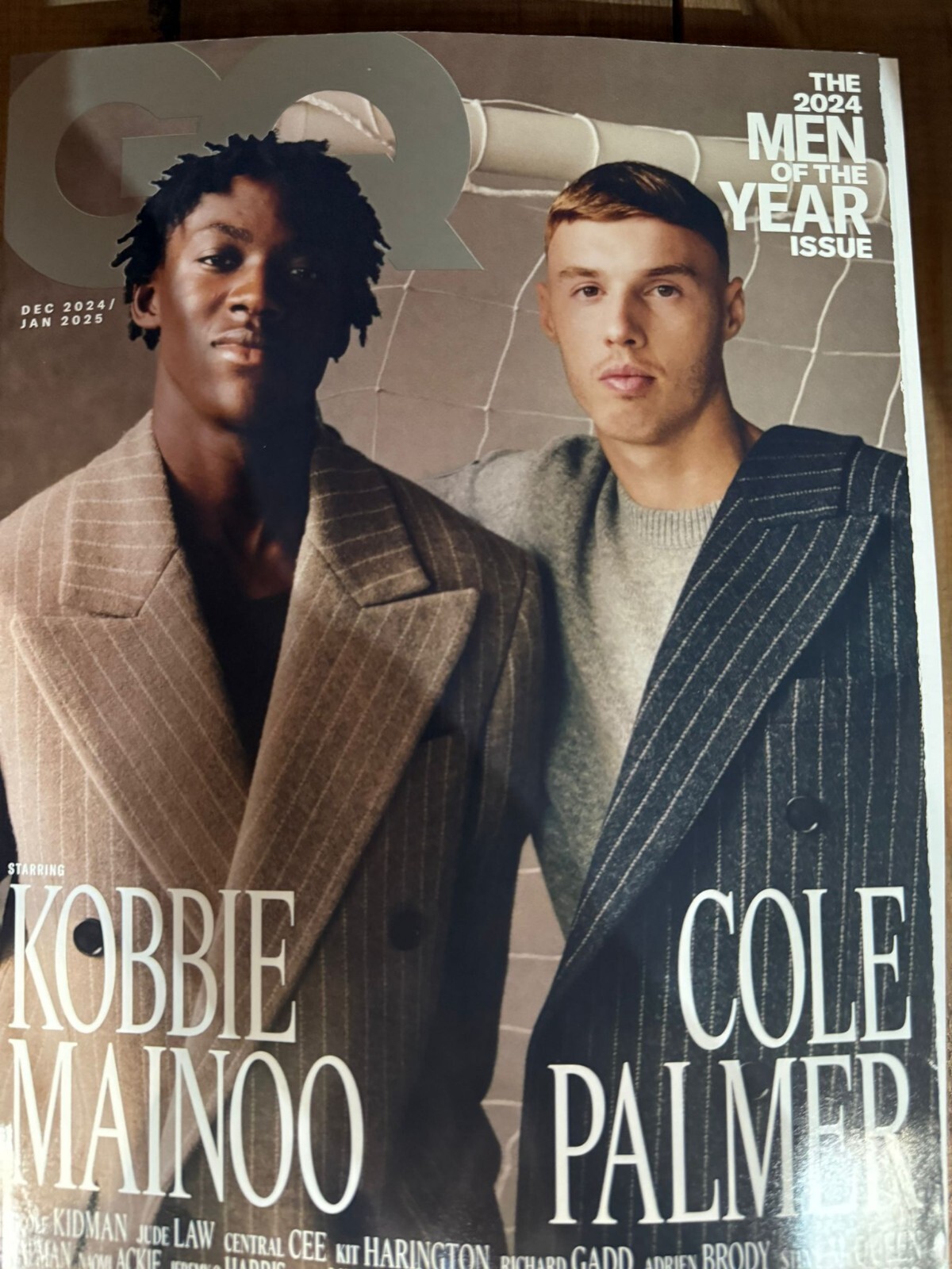 GQ magazine Dec 2024/Jan 2025 Men of the Year Awards Kobbie Mainoo & Cole Palmer