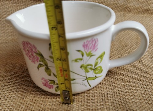 Jarra de leche vintage Royal Worcester Palissy patrón "madreselva" - Imagen 5 de 9