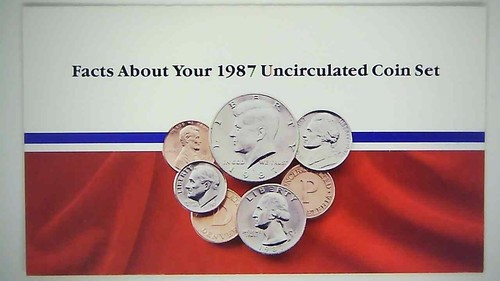 1987-P-D US Mint Set 10 Coins 22scr0412-8 - Picture 7 of 8