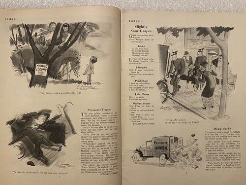 1932 Sept. Judge Magazine Ocean Liner Cover Red Grange Football Nudist Colony - Picture 6 of 22