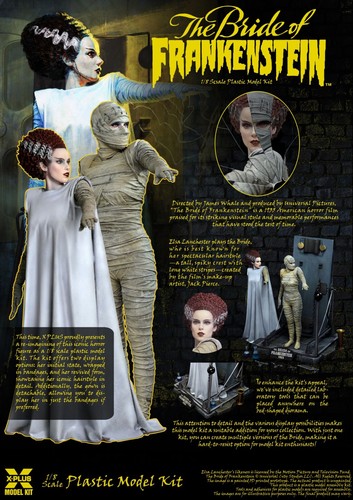 X-Plus 200215 La Novia de Frankenstein Película Diorama Plástico Modelo Kit 1/8 - Imagen 2 de 7