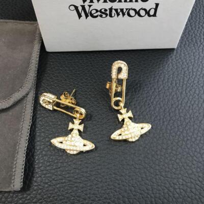 Vivienne Westwood Clip Orb Earrings GOLD NO BOX Accessories