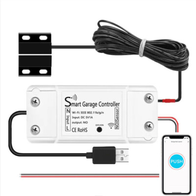 Smart WiFi Garage Door Opener Remote APP Control With Alexa Google  Assistant