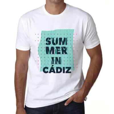 Herren Grafik T-Shirt Sommer in Cádiz   Summer In Cádiz   Öko-Verantwortlich