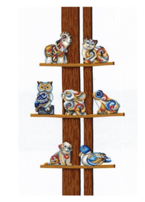 Stickpackung Kreuzstich Dimensions Vervaco Riolis 14CT 33x55cm Figuren