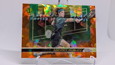 Andrey Rublev 2024 Topps Chrome Tennis Sapphire Orange 22/25 #34