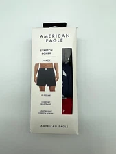 American Eagle Men's Size Medium  4" Inseam Stretch Boxer 3 Pack