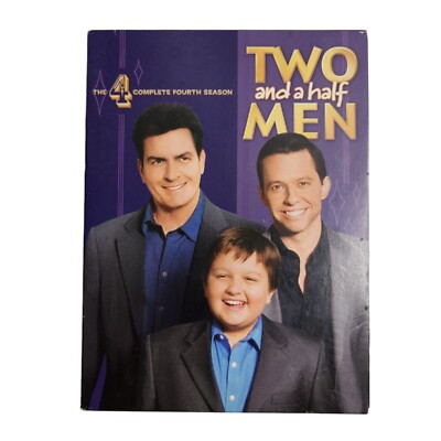 Two and a Half Men The Complete Fourth Season (DVD, 2008, 4-Disc Set) GOOD