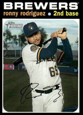 Ronny Rodriguez #600 2020 Topps Heritage Milwaukee Brewers