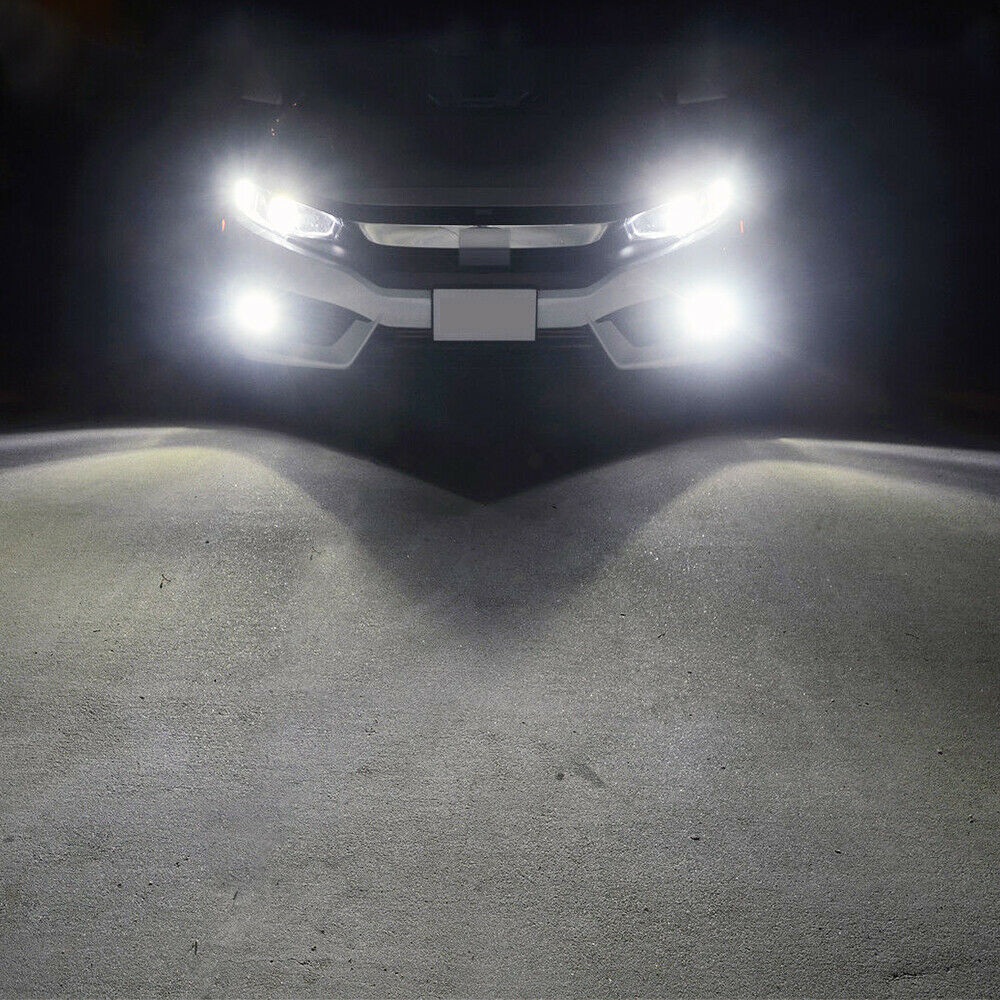 Kit Ampoules LED 9005/9006 6000K - 4 Phares Faisceaux Haut/bas, 10000 Lm, Blanc Froid, 5 Ans Garantie