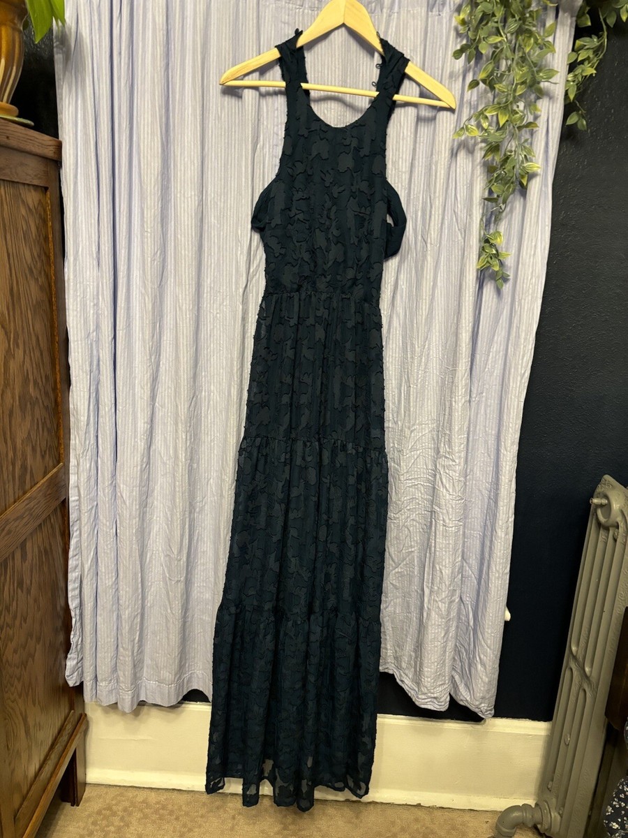 Kimchi Blue Anthropologie Lace Open Back Tiered Blue Maxi Dress - Size Small | eBay Kimchi Blue Anthropologie Lace Open Back Tiered Blue Maxi Dress - Size Small | eBay