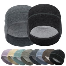 Tactical Thermal Winter Warm Fleece Dome Skull Cap Biker Helmet Liner Beanie Hat