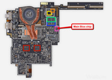 Bios chip for Microsoft Surface Pro 3, New chip, type WSON-8, pre-programmed