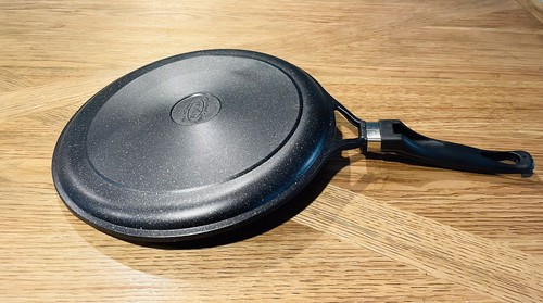 12.5”/32cm Heavy Duty Round Marble Finish Griddle - 第 3/4 張圖片