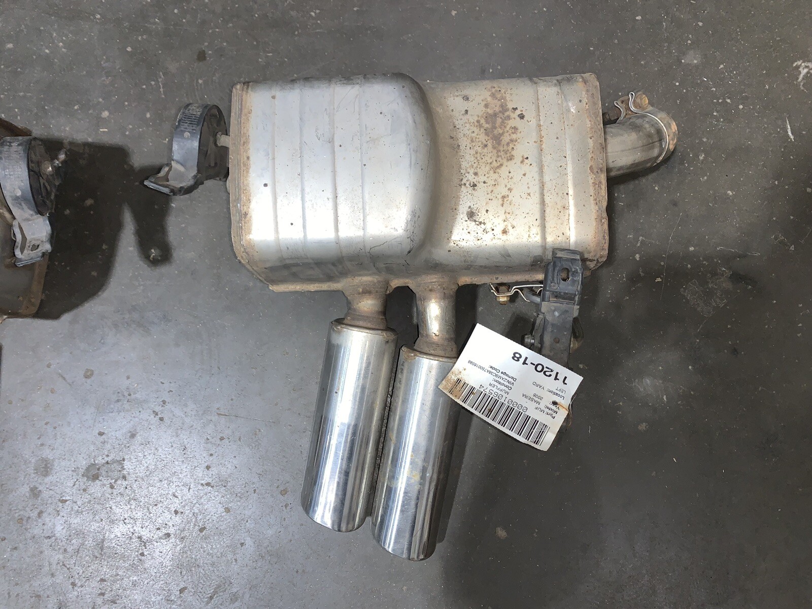 2005-2007 Maserati Gransport Exhaust Mufflers Left Right Pair