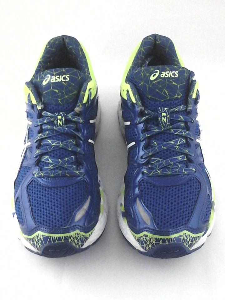 Zapatos para correr ASICS Gel Kayano 21 azul amarillo C459N para hombre EE. UU. 6,5 UE 39,5 $160 Foto 3 de 4