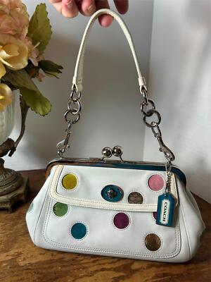 バッグ Coach Rainbow Signature Kisslock Bag Coach Rainbow Signature Kisslock Bag From Japan | eBay