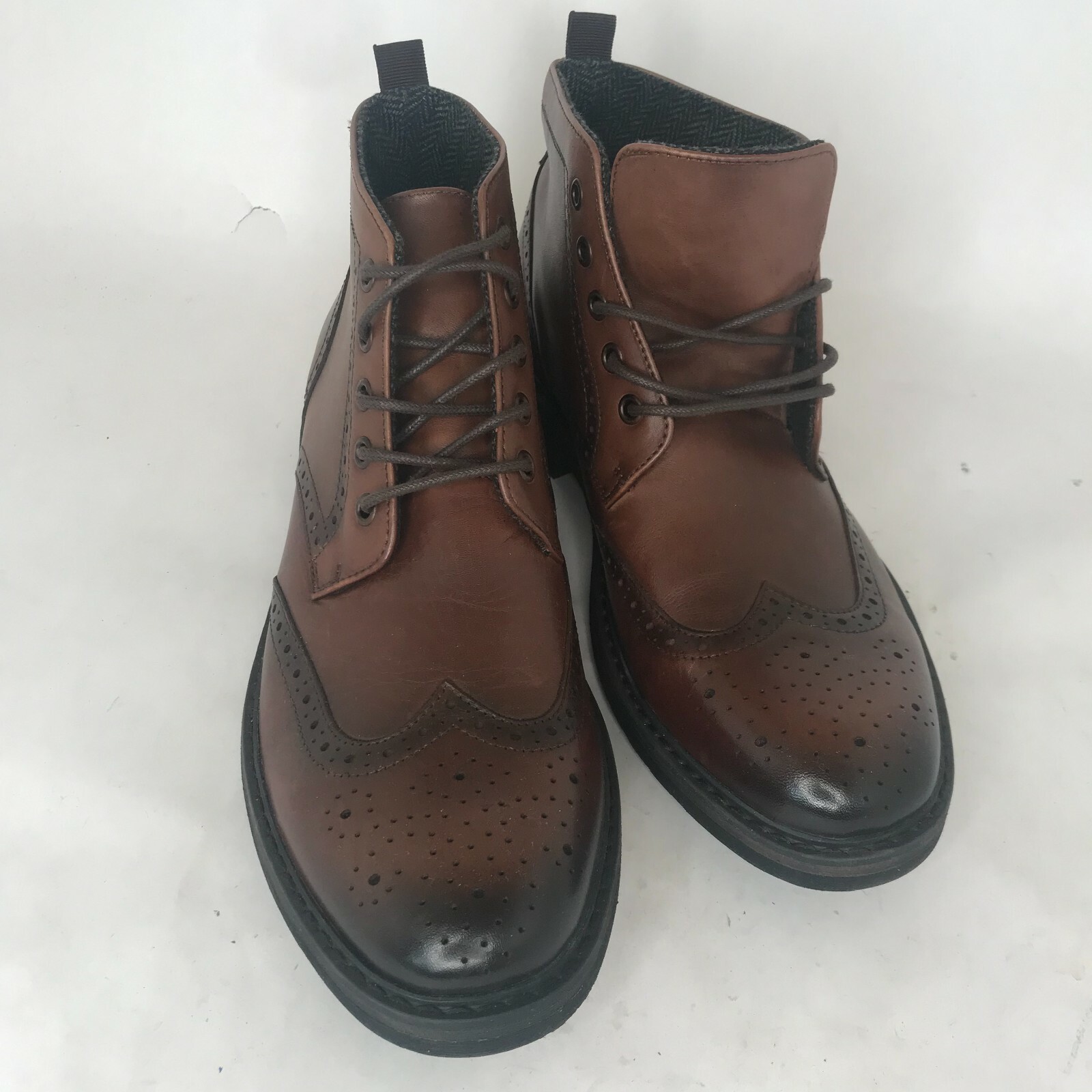 Fashion Lace Up Wingtip Ankle Boot 