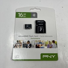 PNY 16GB MICRO SD HC PERFORMANCE CARD ~NEW IN PACKAGE Sealed