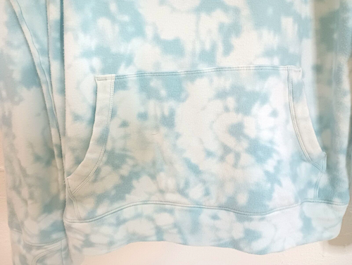 Athleta Girl In Your Element Tie Dye Hoodie Size XXL Blue Thumbhole Pullover 2.0 - Picture 6 of 19