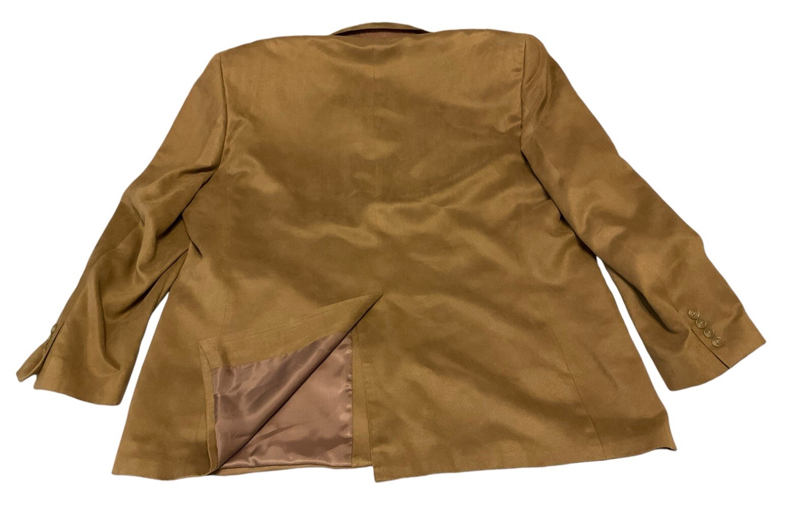 Vintage Ralph Lauren CHAPS 48R Faux Suede Classic Tan Blazer *Mint* image 9