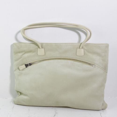 BOLSO DE MANO FINO BALLY DE GAMUZA Y CUERO HECHO EN SUIZA EXCELENTE ESTADO - Imagen 2 de 7