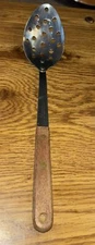 Vintage Robinson Knife co  Stainless SPOON, 12"  Made in USA with HOLES