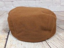 VTG Stetson Snap Bill Newsboy Cabbie Hat Tan/Brown Sz M Made In USA *Read*