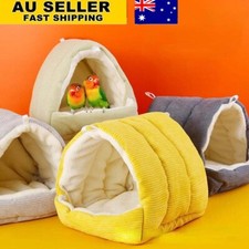 Warm Plush Birds Hammock Tent Hanging Parrot Nest Bed for Cage-Cotton Sleep Hut`