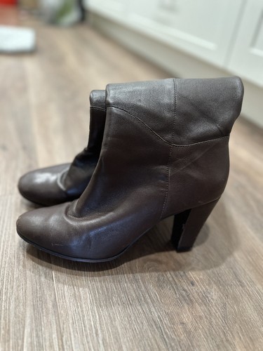 Kate Spade Shoes Womens Leather Size 9.5 M Brown Knee High Heeled Boots - Picture 7 of 10