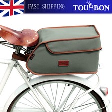 TOURBON Camping Food Drink Insulated Cooler Pannier Bike Seat Rear Trunk-Green