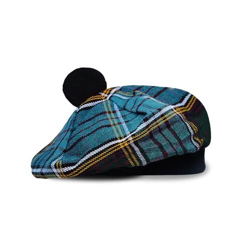 6683 Haaur Scottish Tammy Hat Traditional Kilt Tam O\' Shatner Acrylic Wool Scottish Tam O Shanter Tammy Hat Tartan Acrylic Wool Ancient  main image 4