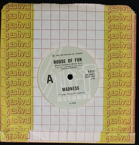 Madness – House Of Fun - 1982 7" record single excellent