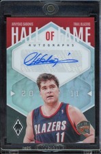 2023-24 Panini Phoenix #HFA-AVD Arvydas Sabonis Hall of Fame Autographs