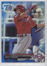 2017 Bowman Chrome Prospects Blue Refractor 70th Anniversary Scott Kingery z5m