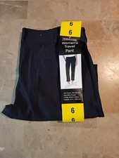 KIRKLAND SIGNATURE LADIES TRAVEL PANT IN 3 COLORS, Black, Size,6
