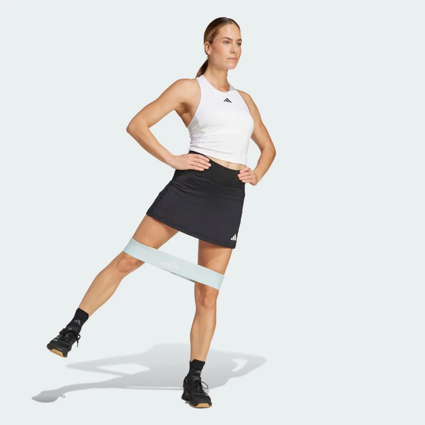 adidas women Optimé Skort With Integrated Bike Shorts - Image 4 of 4