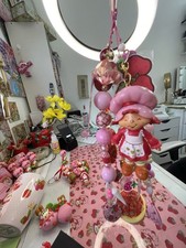 Strawberry Shortcake Handmade Acrylic Bag Charm – 1 Figurine + Charms Unique