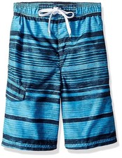 Kanu Surf Boys' Toddler Quick Dry UPF 50 Beach Swim Trunk, Jetstream Aqua, 3T