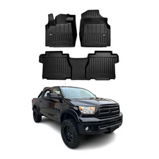 OMAC Premium Floor Mats for Toyota Tundra CrewMax 2007-13 Waterproof Heavy Duty